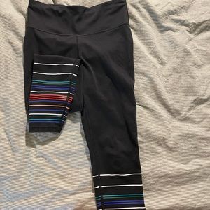 Gap black out leggings, cropped, high waisted